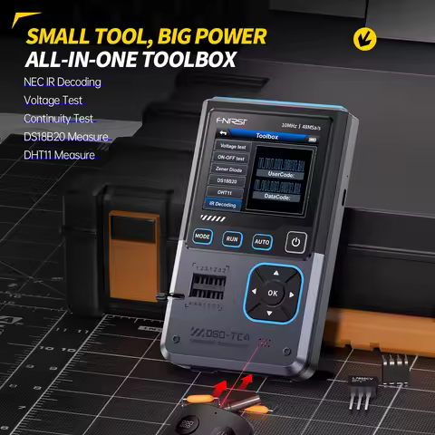 FNIRSI DSO-TC4 Upgrade 3 in 1 Digital 10MHz 48Ms/s Electronics Component Tester