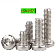 [HNK] 304 Stainless Steel Round Head Inner Torx Screw Anti-theft Screw Torx Bolt M4-M8