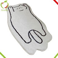 Animal Bedroom Rug Non-slip Rug Soft Cartoon Animal Carpet for Bedroom and Living Room Anti-slip Cat