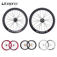 Litepro AERO S42 20 Inch Wheelset Folding Bicycle 451/406 Wheel High Strength Spokes Aluminum Alloy Wheel Rims For 8/9/10/11 Speed