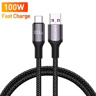 Rocoren Super Fast Charging Cable 100W USB Type C Charger Cord Quick Charge 3.0 for Huawei Samsung X
