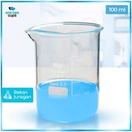 One Two Cups Multifunctional Borosilicate Glass Chemical Lab Measuring Cup - GG-17