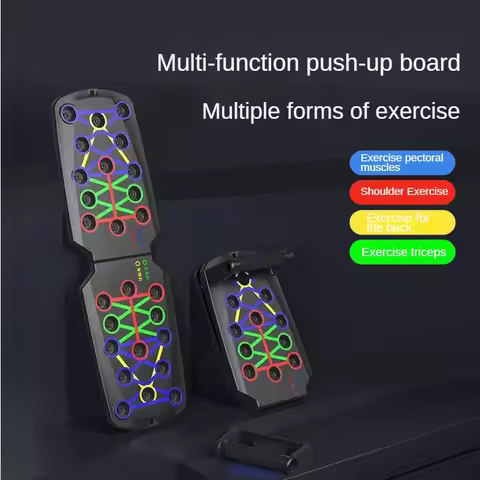 Push-up Board Set Portable Multifunctional Push-up Bar Foldable Fitness Equipment For Chest Abdomen 