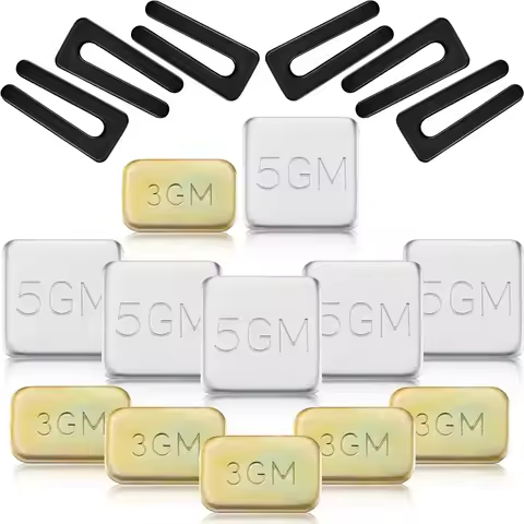 6 Sets Of Ceiling Fan Blade Balancing Kit Fan Weight Balancing Kit Include Self-Adhesive Metal 5G We