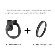new Universal With Clip 67mm Phone Filter Lens Kit Camera Lens CPL VND Star Black Mist Filters for S