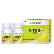BIO-LIFE VITA D3 1000IU (60TABX2/TWINPACK)