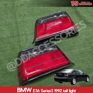 ไฟท้าย BMW E36 series 3 1992 1993 1994 1995 4ประตู สีดำแดง NT ปลั๊กไม่ค้องแปลง ราคาพิเศษ