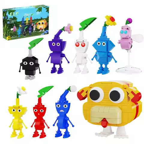 9in1 Pikmined Plant-like Creatures Building Blocks Set Game Characters Figures Toys for Children‘s C