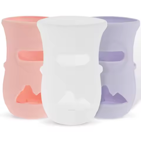 Baby Bottle Silicone Cover Insulated Silicone Sleeves Anti Breakage Baby Bottle Holder for Avent Nat