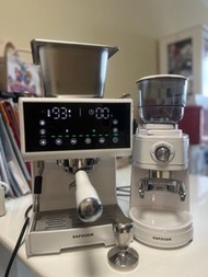 半自動義式咖啡機連磨豆機