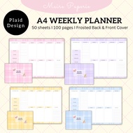 A4 PLAID WEEKLY PLANNER MAIRE PAPERIE