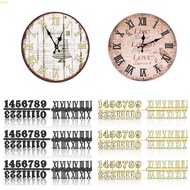 SISS Creative Clock Numerals Set Metal Replacement Numbers in Arabic or Roman Styles Watch Clock Rep