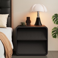 GlovoSync Solid Wood Bedroom Bedside Cabinet Bedroom Compact Organizer