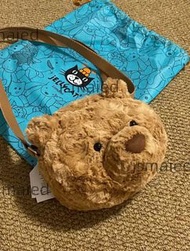 【全新正品】英國JELLYCAT熊頭包巴塞羅熊包巴熊小熊包斜挎包毛絨玩偶