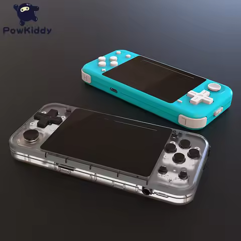 POWKIDDY Q90 3-Inch IPS Screen Handheld Console Dual Open System Game Console 16 Simulators Retro PS