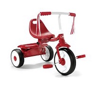 美國 Radio Flyer 紅騎士折疊三輪車(平把)