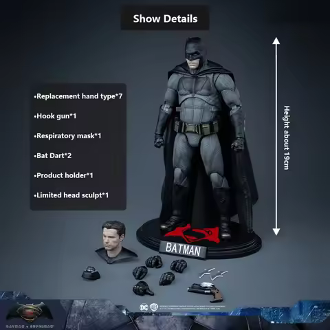 Fondjoy DC Batman Batman Movie Character Model Limited Head Sculpt Action Figures 19cm Collect Deskt