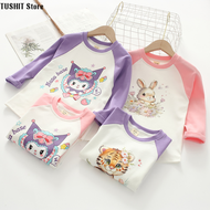 TUSHIT Store 2024 New Korean Style Girls Cotton Baby Doll Shirt in Malaysia