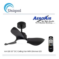 Aero Air AA320 35" DC Ceiling Fan with Dimmable 24W Tri Tone LED (NEW SERIES)