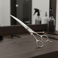 7.5 inch Curved Dog Grooming Shears, Professional Pet Straight Scissors Dog Tooth Scissors Cat Curve