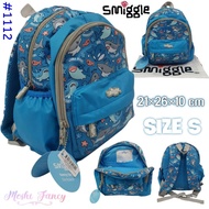 Blue Shark Smiggle Bag/Smiggle Backpack For Kindergarten Children Boys And Girls/Shark Shark School Bag/Junior Backpack Smiggle