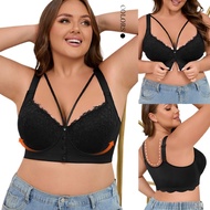Plus size seamless Wire Bra G H cup 46 48 50 Push up Front lock Lingerie adjustable straps sexy lace