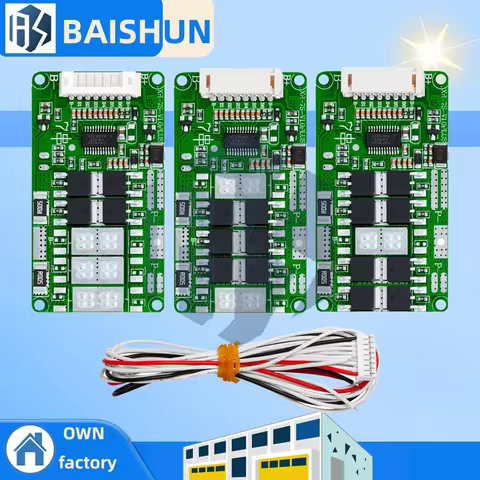 ‌7S 24V Lithium Battery BMS – 10A/15A/18A Li-ion/LMO/Ternary Protection Board with Balance Charging 