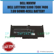 Replacement Dell MXV9V 5vc2m Latitude 5300 5310 7300 7400 60WH 7.6V LAPTOP BATTERY