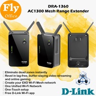 D-LINK DRA-1360 AC1300 Wireless Dual Band Gigabit Ethernet LAN WiFi Mesh Range Extender with 2 Exter