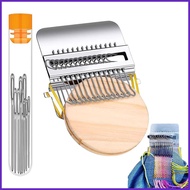 Darning Kit Small Portable Quickly Tool with 9 Needles Knit Patch Tool for Women Beginners Tailors F