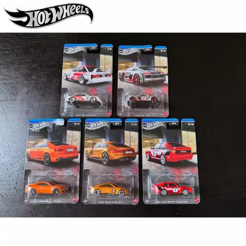 2026 Hot Wheels Silver Series GRT01 Audi Set Audi 90 Audi R8 Audi Sport Audi E-Tron Gtmetal Car Mode