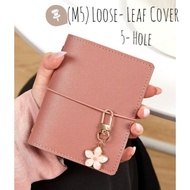 M5 5-hole Loose-Leaf Planner Cover With Hanging活页5孔绑带挂饰手帐本