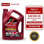Feoso Oil Fully Synthetic Petrol Engine Oil SAE 5W-30 API SP-RC ILSAC GF-6 (4L) - Minyak Hitam Enjin Kereta Proton Toyota Honda BMW Mercedes Perodua