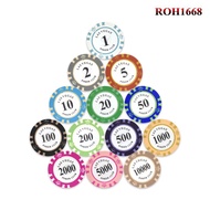 PK 8 Las Vegas poker chips with numbers iron-coated plastic poker chips poker chip set poker chips