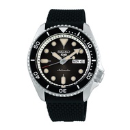 [Watchspree] Seiko 5 Sports Automatic Black Silicon Strap Watch SRPD73K2