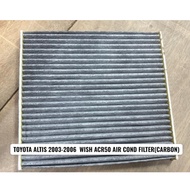 TOYOTA ALTIS 2003-2006 WISH ACR50 AIR COND FILTER(CARBON) 100% NEW
