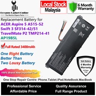 ACER Laptop Battery AP19B5L 3400mAh for ACER Aspire 5 A515-52 Swift 3 SF314-42 SF314-51 TravelMate P