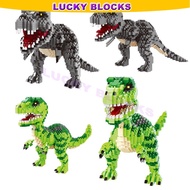 LEGO Jurassic Park Dinosaur Velociraptor Tyrannosaurus Stegosaurus Plesiosaur Building Block Model Children's Toy Baby Gift Collection Ornament