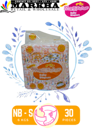 MAGIC COLOR CHECKERED NEW BORN - SMALL DIAPER x30pcs