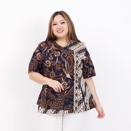 Baju Batik Wanita Jumbo Blouse Batik Wanita Atasan Batik Wanita Jumbo 