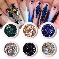 3DColor Nail Art Rhinestones Multi-pec Hot Bottom Round Manicure Diamond Jewelry Nail Art Decoration
