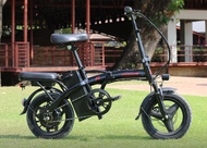 HADOR F1 จักรยานพับได้ไฟฟ้า ล้อ 14×2.125 นิ้ว ไม่มีเกียร์ ดิสก์เบรค โช้คหน้า ระบบมอเตอร์ไฟฟ้าดุมหลัง(350W/36V) แบตเตอรี่(36V/10.4AH) เฟรม Alloy