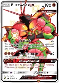 Pokemon - Buzzwole GX - SV68/SV94 - Hidden Fates - Shiny Vault - Full Art Card