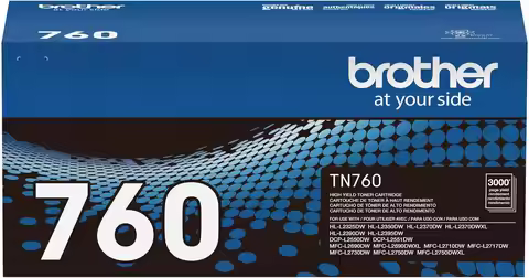 High Yield Black Toner Cartridge, 3000 Pages, for Select Brother Printers
