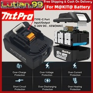 MT MTPRO Battery Replacement 18V BL1830 BL1840 BL1850 Lithium-Ion Rechargeable Charger Universal