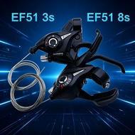 Shifter EF51 3X7 3x8 Speed Brake lever Combo Shifter MTB Bike 7 8 Speed Shifter shipter Groupset