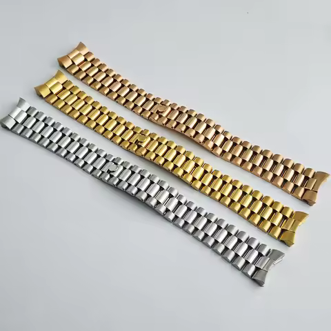 High Quality 316L Jub President Watch Strap 20mm Matching Watch/Case Replacement Bracelet Watch Acce