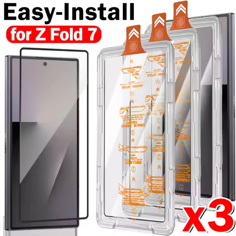 1/2/3Packs 9H Tempered Glass Film for Samsung Galaxy Z Fold 7 Fold7 2025 Shatterproof Screen Protect