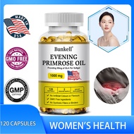 Evening Primrose Supplement, 1000 mg For Women's Health, Skin Health, Hormone Balance 120 Capsules