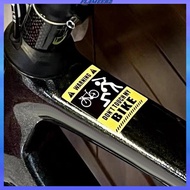 [Flameer2] Dont Touch My Bike 3D Creative Protect Waterproof for Road Bike Bike Sticker Style B